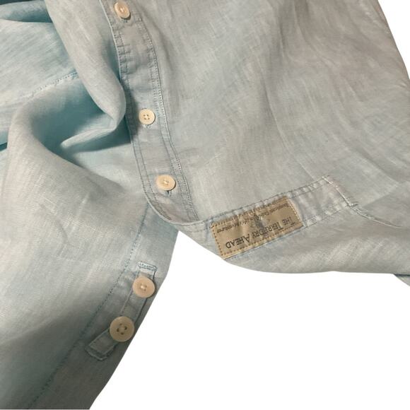 Territory Ahead Men’s Linen Short Sleeve Button up Shirt Sz Medium - Picture 4 of 5